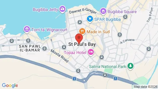 Apartments for rent i Il-Mellieħa - kort over placeringen