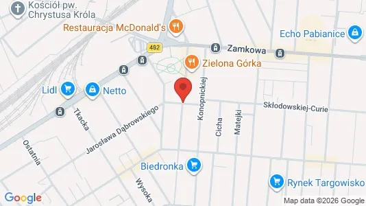 Apartments for rent i Łódź - kort over placeringen