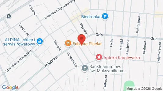 Apartments for rent i Łódź - kort over placeringen