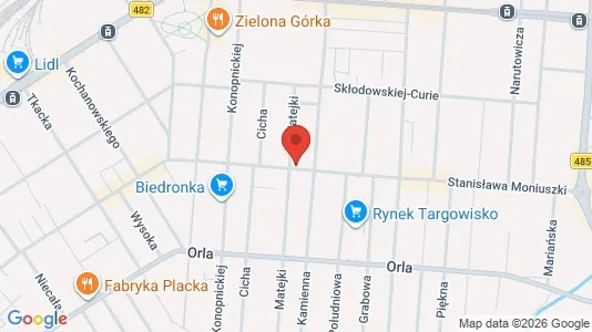 Apartments for rent i Łódź - kort over placeringen