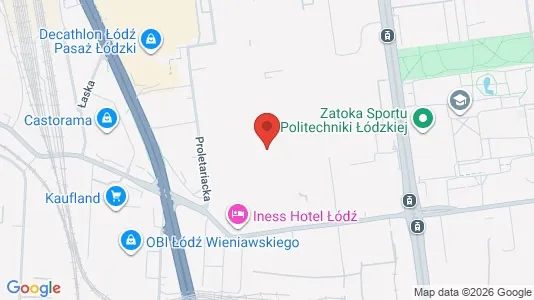 Apartments for rent i Łódź - kort over placeringen