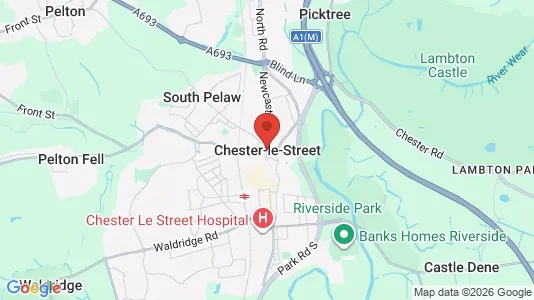 Houses for rent i Chester le street - County Durham - kort over placeringen