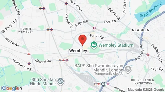 Houses for rent i Wembley - Middlesex - kort over placeringen