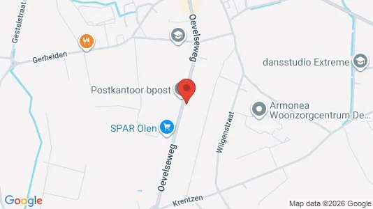 Apartments for rent i Olen - kort over placeringen