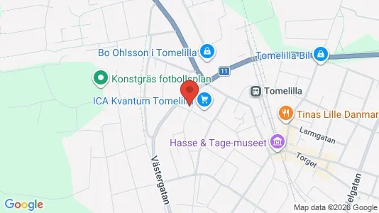 Apartments for rent i Tomelilla - kort over placeringen