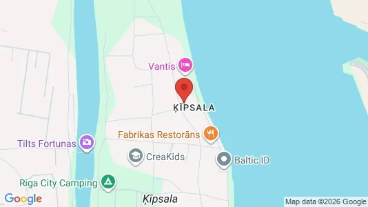 Apartments for rent i Riga Ķīpsala - kort over placeringen