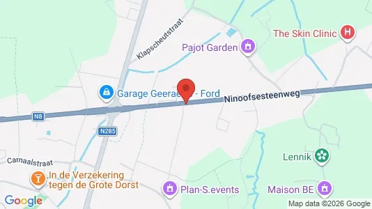 Apartments for rent i Lennik - kort over placeringen