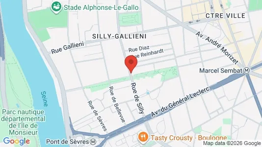 Apartments for rent i Boulogne-Billancourt - kort over placeringen