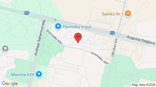 Apartments for rent i Riga Pļavnieki - kort over placeringen