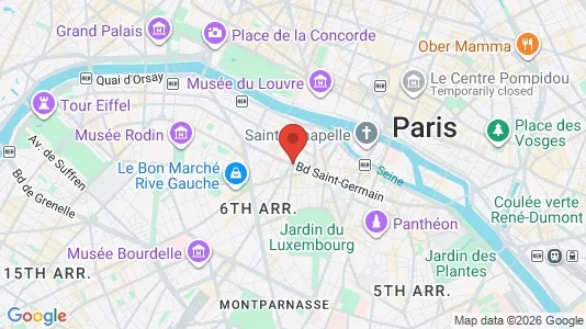 Apartments for rent i Paris 6ème arrondissement - Saint Germain - kort over placeringen