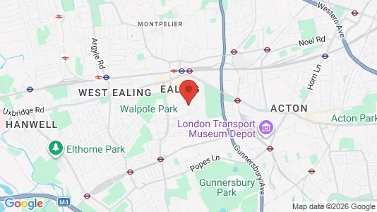 Houses for rent i London W5 - kort over placeringen