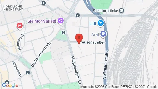 Apartments for rent i Halle (Saale) - kort over placeringen