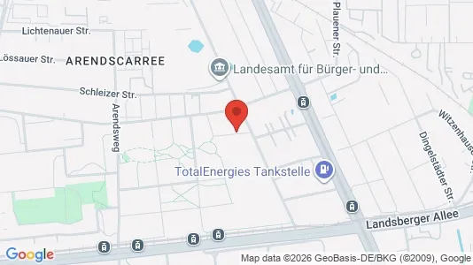 Apartments for rent i Berlin Lichtenberg - kort over placeringen