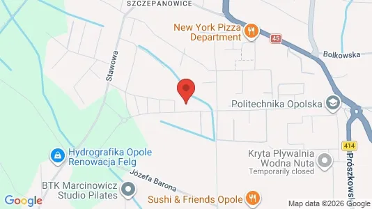 Apartments for rent i Opole - kort over placeringen