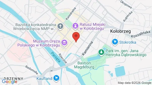 Apartments for rent i Kołobrzeski - kort over placeringen