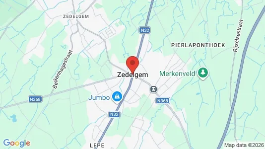 Apartments for rent i Zedelgem - kort over placeringen
