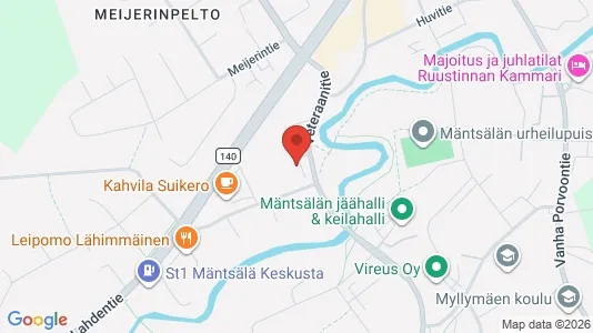 Apartments for rent i Mäntsälä - kort over placeringen