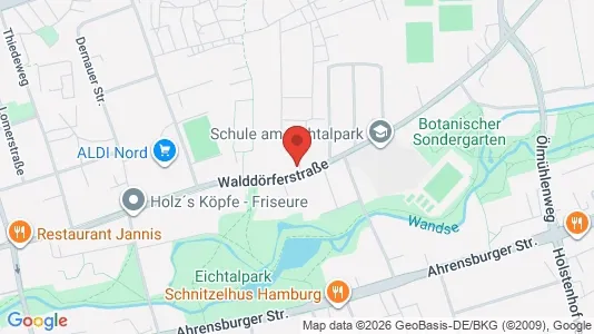 Apartments for rent i Hamburg Wandsbek - kort over placeringen