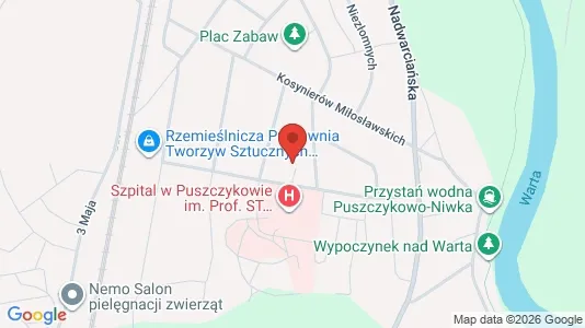 Apartments for rent i Poznański - kort over placeringen