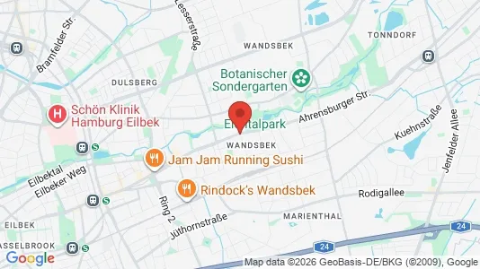 Apartments for rent i Hamburg Wandsbek - kort over placeringen