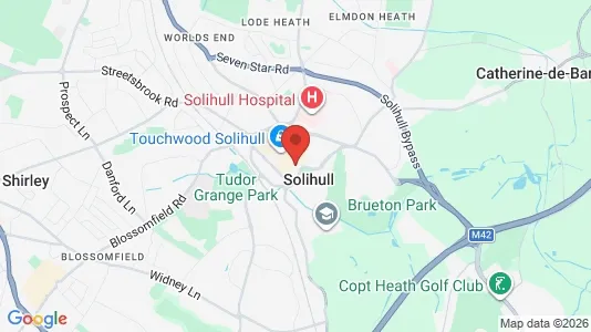 Apartments for rent i Solihull - West Midlands - kort over placeringen