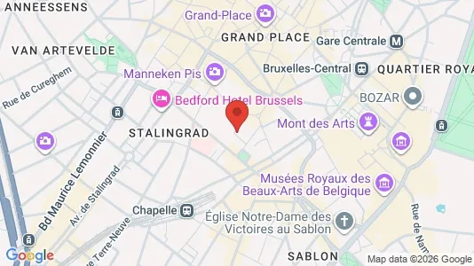 Apartments for rent i Stad Brussel - kort over placeringen