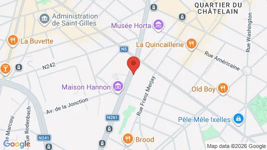Apartments for rent i Brussels Sint-Gillis - kort over placeringen