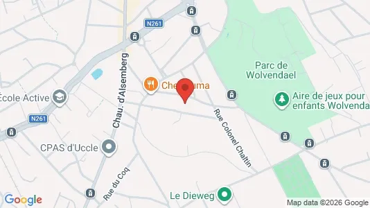 Apartments for rent i Brussels Ukkel - kort over placeringen