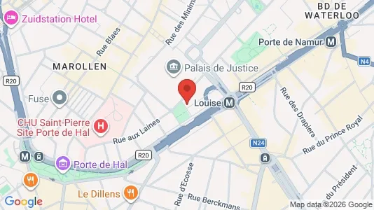 Apartments for rent i Stad Brussel - kort over placeringen