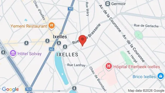 Apartments for rent i Brussels Elsene - kort over placeringen