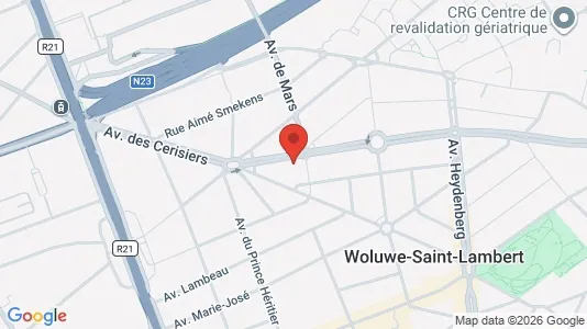 Apartments for rent i Brussels Sint-Lambrechts-Woluwe - kort over placeringen