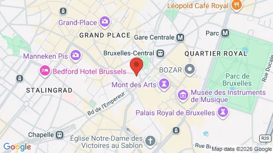 Apartments for rent i Stad Brussel - kort over placeringen