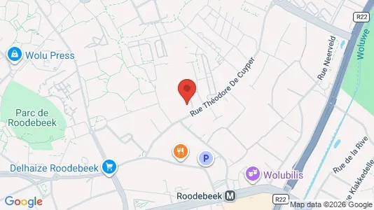 Apartments for rent i Brussels Sint-Lambrechts-Woluwe - kort over placeringen