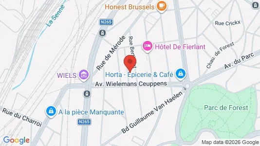 Apartments for rent i Brussels Vorst - kort over placeringen
