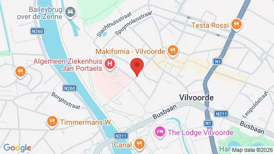 Apartments for rent i Vilvoorde - kort over placeringen