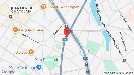 Apartments for rent i Brussels Elsene - kort over placeringen