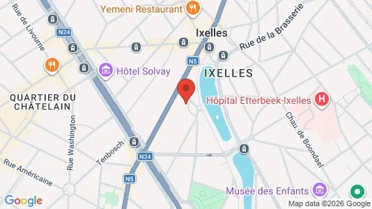Apartments for rent i Brussels Elsene - kort over placeringen