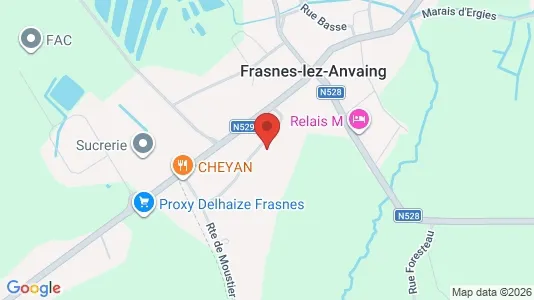 Apartments for rent i Frasnes-lez-Anvaing - kort over placeringen