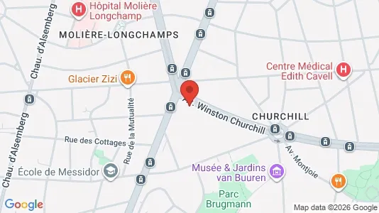 Apartments for rent i Brussels Ukkel - kort over placeringen
