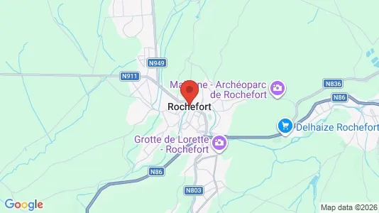 Houses for rent i Rochefort - kort over placeringen