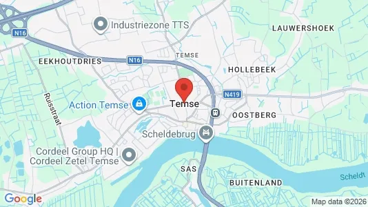 Houses for rent i Temse - kort over placeringen