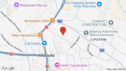 Apartments for rent i Alba Iulia - kort over placeringen