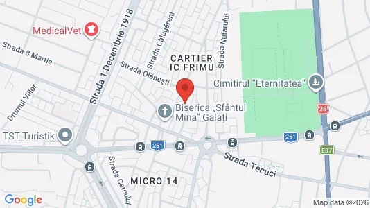 Apartments for rent i Galaţi - kort over placeringen