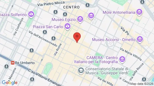 Apartments for rent i Turin - kort over placeringen
