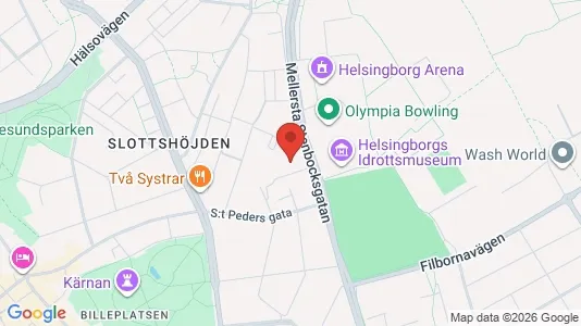 Apartments for rent i Helsingborg - kort over placeringen
