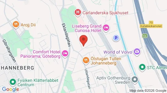 Apartments for rent i Johanneberg - kort over placeringen
