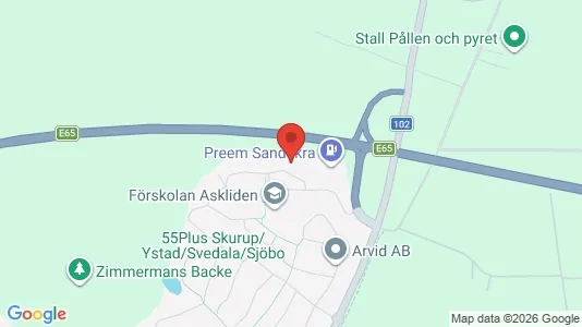 Apartments for rent i Skurup - kort over placeringen