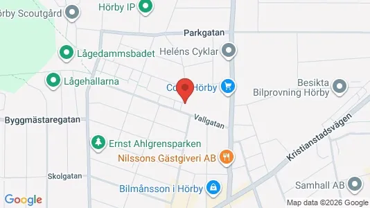 Apartments for rent i Hörby - kort over placeringen