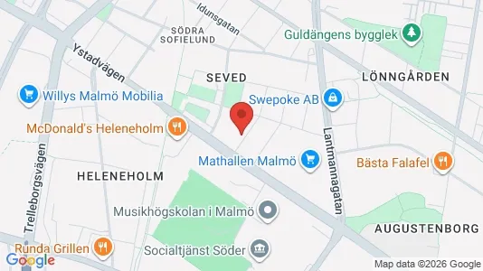 Apartments for rent i Sofielund - kort over placeringen