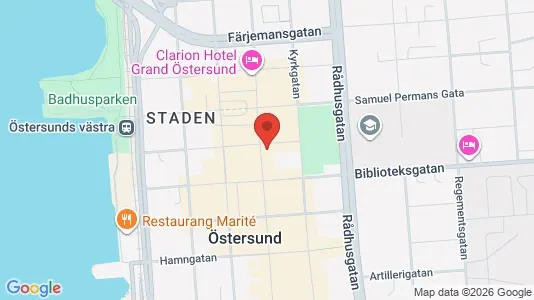 Apartments for rent i Östersund - kort over placeringen
